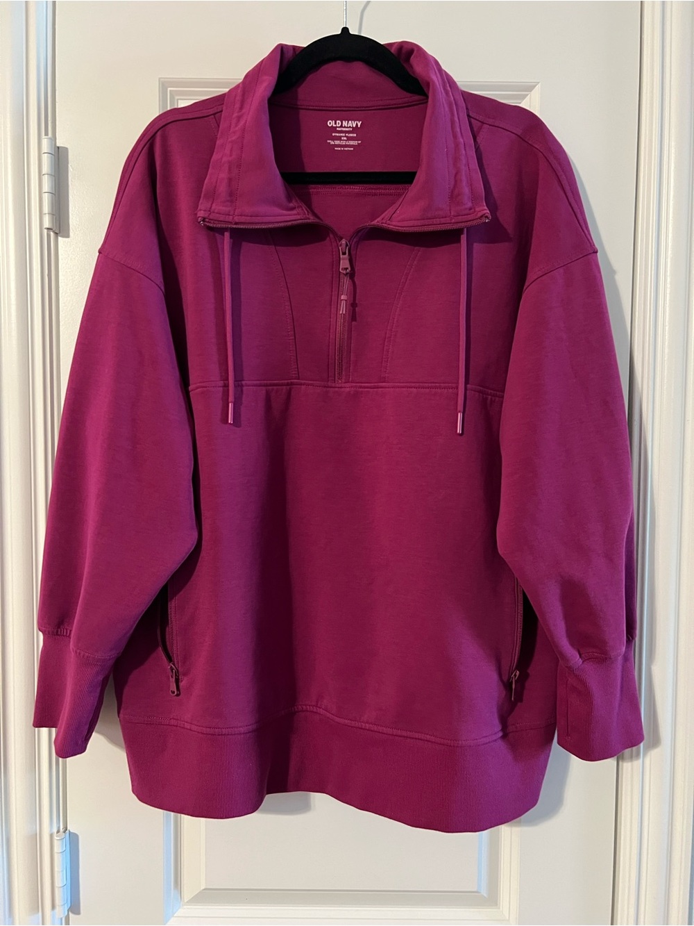 Magenta Half-Zip Pullover